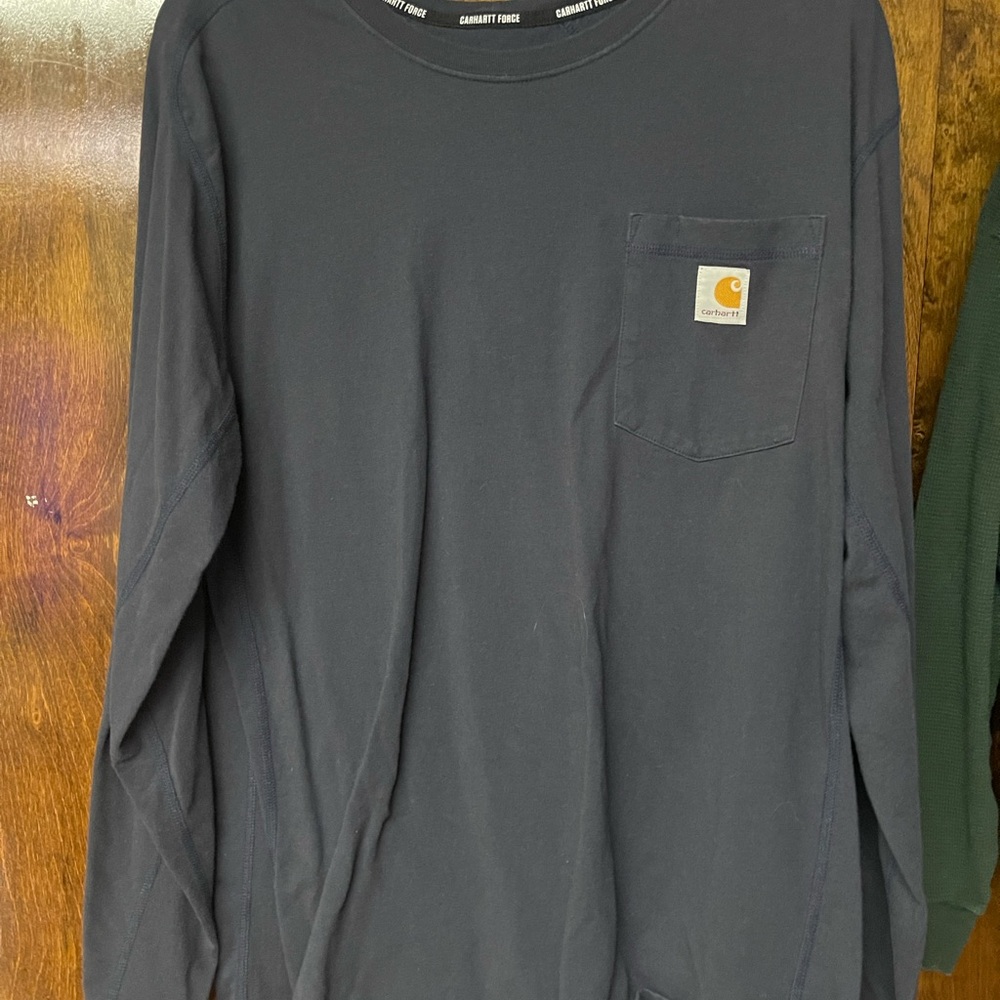Carhartt Black Pocket Long Sleeve Tee